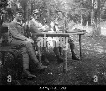 653 Erster Weltkrieg, Tableau, Männer, einheitliche Fortepan 15502 Stockfoto
