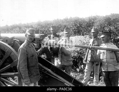 653 Erster Weltkrieg, Tableau, Männer, Waffe, Uniform, ordnance Fortepan 15458 Stockfoto