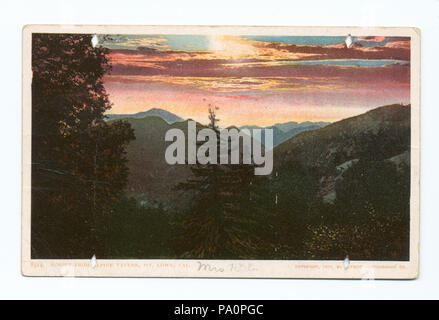 630 Abend von Alpine Taverne (oder Sonnenuntergang), Mt. Lowe, Calif (Nypl b 12647398-67817) Stockfoto