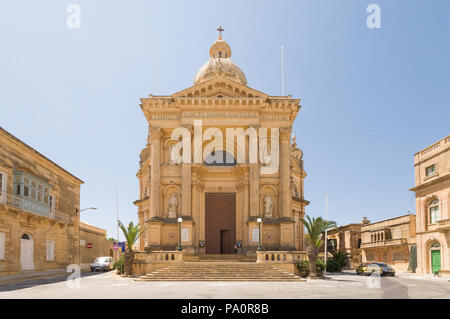 Malta - Rabat-Stadt auf der Insel Gozo Stockfoto