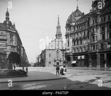 643 Ferenciek tere (Kígyó tér), szemben ein Kossuth Lajos utca. 17890 Fortepan Stockfoto