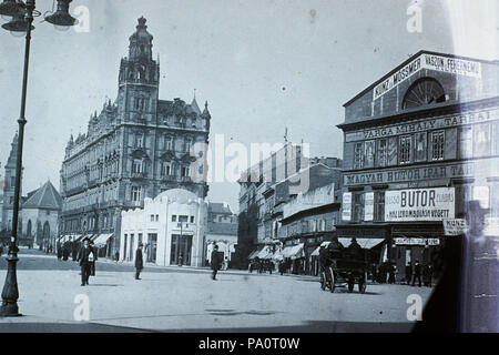 643 Ferenciek tere (Kígyó tér), északi Klotild palota, szemben ein kígyó utca. 95210 Fortepan Stockfoto