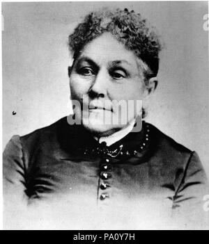 . Englisch: ein Foto von Frances Titus (1816-1894), ein Quäker und die primäre Freund und Wohltäter der Fremdling Wahrheit in Battle Creek, Michigan. Sie gehörte zu den Gründern der Michigan und Battle Creek Wahlrecht Gesellschaften. Willard Bibliothek Digitale Sammlungen, Fotos aus der Geschichte von Battle Creek. Vor 1894 668 Frances Titus, Freund der Fremdling Wahrheit und Reisebegleiter Stockfoto