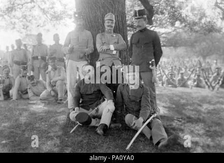653 Erster Weltkrieg, Tableau, Männer, Waffe, Entspannung Fortepan 14337 Stockfoto