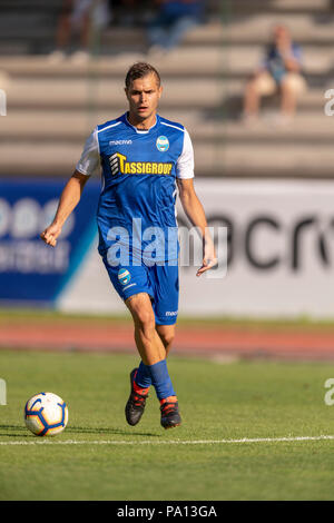 Mattia Finotto (Spal) während der italienischen Vorsaison Freundschaftsspiel zwischen Spal 6-1 NK Ankaran an hellis Siega Stadium am Juli 18, 2018 at Tarvisio, Italien. Credit: Maurizio Borsari/LBA/Alamy leben Nachrichten Stockfoto