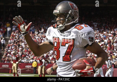 San Francisco, Kalifornien, USA. Okt, 2003 19. Tampa Bay Buccaneers wide receiver Keenan McCardell (87) am Sonntag, 19. Oktober 2003 in San Francisco, Kalifornien. Die 49ers besiegten die Buccaneers 24-7. Credit: Al Golub/ZUMA Draht/Alamy leben Nachrichten Stockfoto