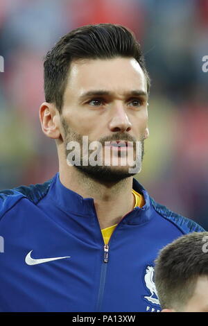 Sankt Petersburg, Russland. 10. Juli 2018. Hugo Lloris (FRA) Fußball / Fussball: FIFA WM Russland 2018 semi final Match zwischen Frankreich 1-0 Belgien im Saint Petersburg Stadion in Sankt Petersburg, Russland. Credit: MUTSU KAWAMORI/LBA/Alamy leben Nachrichten Stockfoto