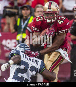San Francisco, Kalifornien, USA. 20 Nov, 2005. San Francisco 49ers zurück laufen Maurice Hicks (43) am Sonntag, 20. November 2005 in San Francisco, Kalifornien. Die Seahawks besiegten die 49ers 27-25. Credit: Al Golub/ZUMA Draht/Alamy leben Nachrichten Stockfoto