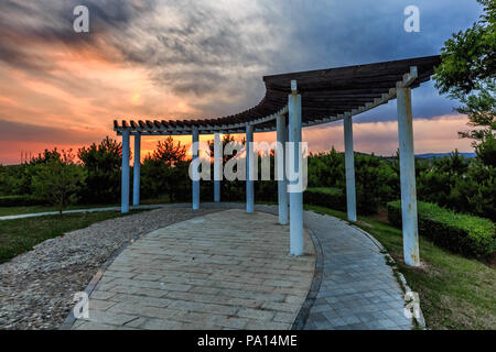 Taiyuan, Taiyuan, China. 20. Juli 2018. Taiyuan, China - Landschaft von Gengyang ökologischer Garten in Taiyuan, Provinz Shanxi im Norden Chinas. Credit: SIPA Asien/ZUMA Draht/Alamy leben Nachrichten Stockfoto