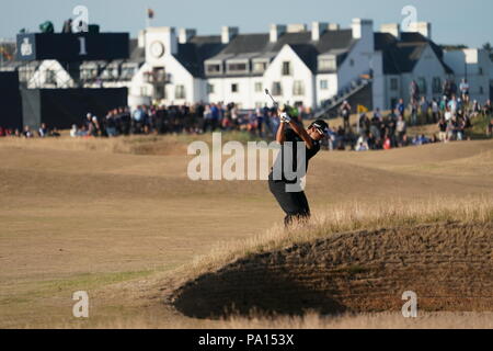 Carnoustie, Angus, Schottland. 19. Juli 2018. Japans Hideki Matsuyama in der ersten Runde der 147. Open Golf Championship an der Carnoustie Golf Links in Carnoustie, Angus, Schottland, am 19. Juli 2018. Credit: Koji Aoki/LBA SPORT/Alamy leben Nachrichten Stockfoto