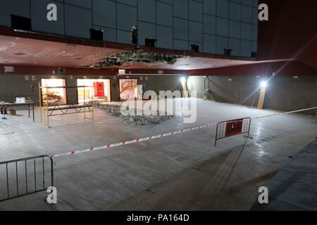 Malaga, Spanien. 19. Juli 2018. Antonio Banderas mit Caixabank in seinem Soho theater Projekt in Málaga Málaga, Spanien Quelle: CORDON PRESSE/Alamy leben Nachrichten Stockfoto