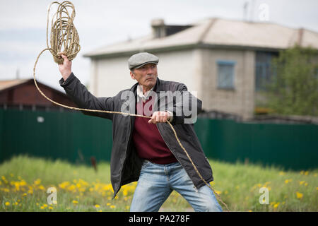 Arktis Spiele, Okhotsk Stadt, Russland Stockfoto