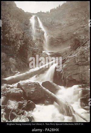 245 Bridal Veil Falls, Provo, Utah, C.R. Savage, Foto Stockfoto