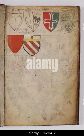 644 Feuillet 4 de l'Wappen Le Breton Stockfoto