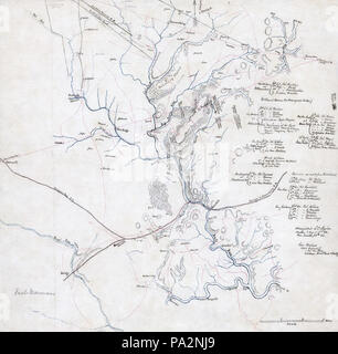 651 Erste Manassas Karte 2 Stockfoto