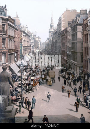 . Cheapside, London, England 1 fotomechanischen drucken: photochrom, Farbe. Zwischen 1890 und 1900 302 Cheapside photochrom 2 Stockfoto