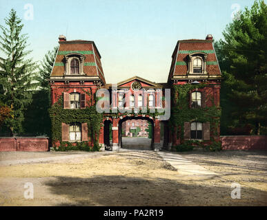 622 Eingang des Vassar College, Poughkeepsie, New York, 1904 Stockfoto