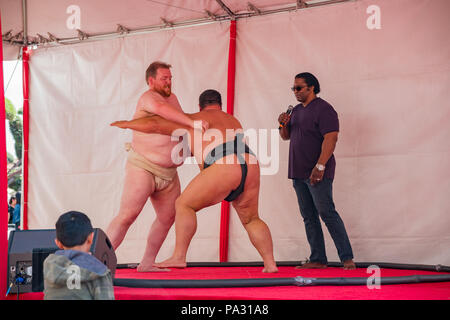 Los Angeles, APR 8: Sumo Performance Show auf der Apr 8, 2018 in Los Angeles, Kalifornien Stockfoto