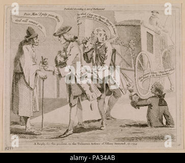 87 eine Antwort, für die Gegenwart, auf das unbekannte Autoren von villány erkannt, etc., 1754 - LCCN 2007680628 Stockfoto