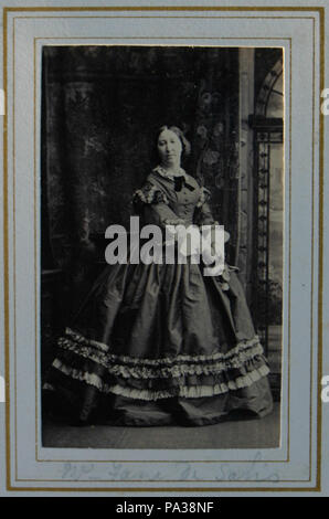 . Englisch: Mein Foto (R. de SalisRodolph (Talk) 23:24, 13 August 2013 (UTC)) einer Cdv Foto von Emily-Harriet Mayne (1816-96), Frau Fane De Salis von 1859. Älteste Tochter von J.T. Mayne von teffont (1792-1843). Weitere Informationen Emily-Harriet Mayne (1816-96), Frau Fane De Salis von 1859 war die älteste Tochter von J.T. Mayne von Teffont Evias (1792-1843) von Sarah Fulcher (gestorben 1871), Tochter von John Start von Halstead, Essex. um 1860 s 619 Emily-Harriet Mayne (1816-96), Frau Fane De Salis von 1859 Stockfoto