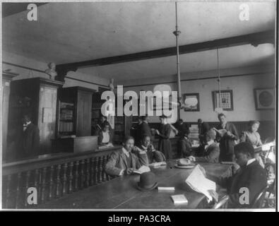 654 Fisk University, Nashville, Tenn., 1900 - Bibliothek Innenraum LCCN 2001705788 Stockfoto