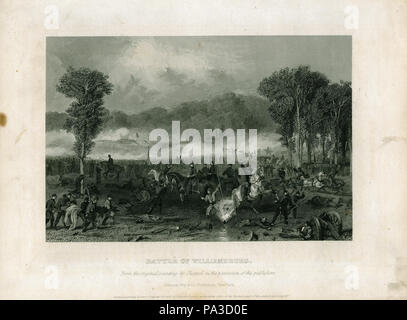 1 "Die Schlacht von Williamsburg." Stockfoto