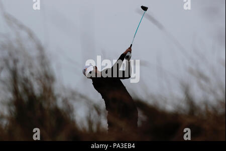 Südkoreas Byeong Hun ein T-Stücken aus dem 4. Bei Tag zwei der Open Championship 2018 in Carnoustie Golf Links, Angus. PRESS ASSOCIATION Foto. Bild Datum: Freitag, 20. Juli 2018. Siehe PA Geschichte Golf Open. Foto: Richard Verkäufer/PA-Kabel. Einschränkungen: Nur für den redaktionellen Gebrauch bestimmt. Keine kommerzielle Nutzung. Standbild nur verwenden. Die offene Meisterschaft Logo und Link zum Öffnen der Webseite (TheOpen.com) auf der Website veröffentlichen. Stockfoto