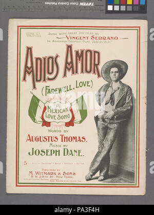 100 Adios Amor - eine Mexikanische love song (NYPL Hades -608860-1256085) Stockfoto