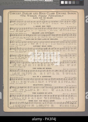 100 Adios Amor - eine Mexikanische love song (NYPL Hades -608860-1955527) Stockfoto