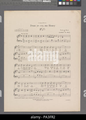 582 Doan ihr Schreien, ma Honig (NYPL Hades -608841-1957762) Stockfoto