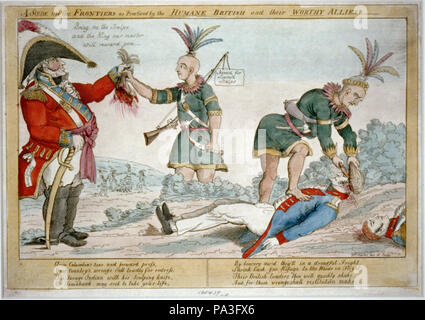 87 eine Szene auf der Grenzen, wie sie von der "humanen" Briten und ihrer "würdig" Verbündeten LCCN 2002708987 praktiziert Stockfoto