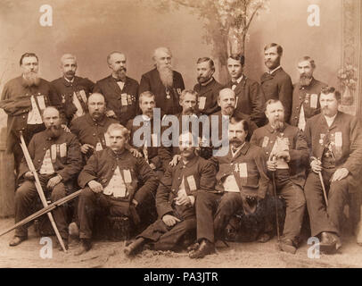 722 Gouverneur Jeremia M. Zwieback von Wisconsin und Personal der behinderten Bürgerkriegveteranen Stockfoto