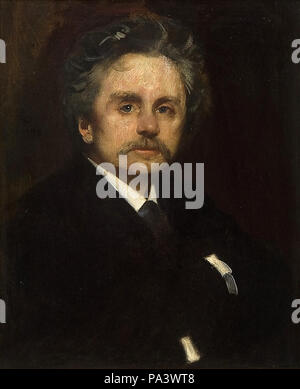 Peterssen Eilif - Porträt von Edvard Grieg 2 Stockfoto