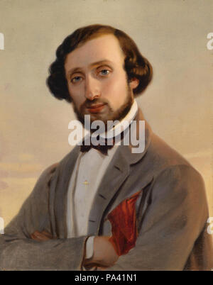 Pollak Leopold - Bildnis Ludwig August Frankl von hochwart Stockfoto