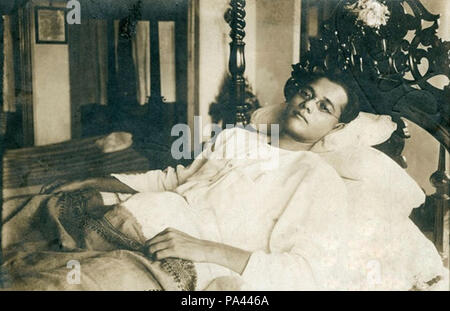 122 Subhas Bose in seiner Residenz in Kalkutta in den späten 1920er Jahren Stockfoto