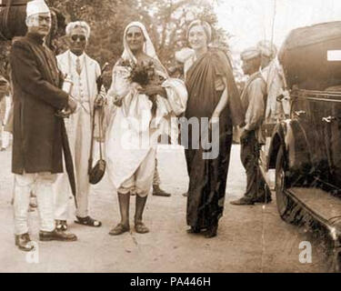 122 Subhas Bose in Arequipa mit Miraben, Dr. und Frau Dharamvir 1937 Stockfoto