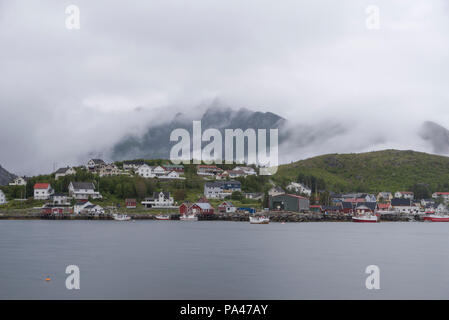 Dorf Reine in der Lofoten, Norwegen Stockfoto