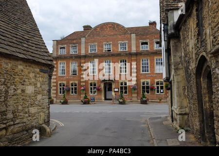 Gebäude im Dorf Lacock in Wiltshire, England. Stockfoto