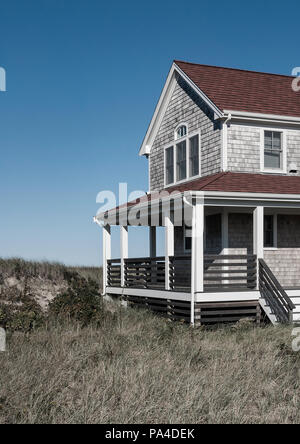 Rustikale Beach House, Cape Cod, Massachusetts, USA Stockfoto