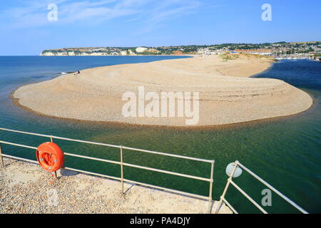 Fluss Ax Mündung in der Nähe der Stadt von Seaton in Devon Stockfoto