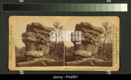 174 Balancing Rock (300 Tonnen), der Garten der Götter, Colorado, USA (Nypl b 11707606 - G90 F040 037 W) Stockfoto