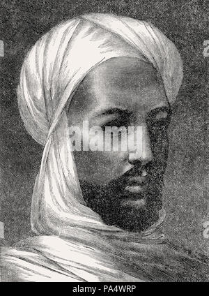 Muhammad Ahmad bin Abd Allah, 1844-1885, ein religiöser Führer des Samaniyya um im Sudan, von den Britischen Schlachten auf Land und Meer, von James Grant Stockfoto