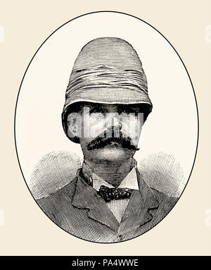 Sir George Scott Robertson, 1852-1916, ein britischer Soldat, Autor und Administrator vom Britischen Schlachten auf Land und Meer, von James Grant Stockfoto