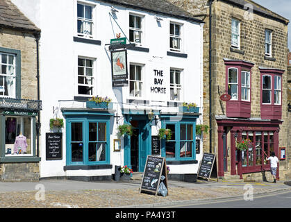 Die Bay Horse Pub, Masham, North Yorkshire, England, Großbritannien Stockfoto