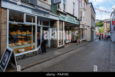 St. Ives der Cornish Bäckerei Fore Street St. Ives Stockfoto