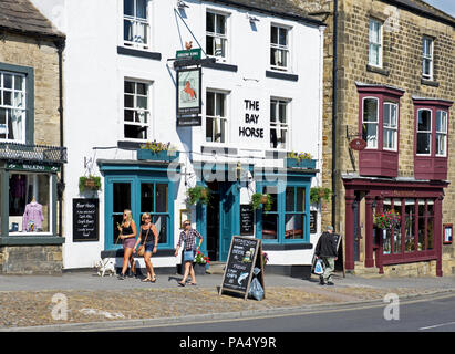 Die Bay Horse Pub, Masham, North Yorkshire, England, Großbritannien Stockfoto