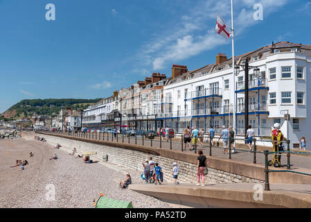 Sidmouth, einem beliebten Badeort in der East Devon, England, UK. Stockfoto