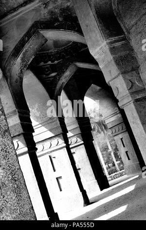 Innenansicht von Muhammad Shah Sayyid's Grab, Lodi Gardens, Neu-Delhi, Delhi, Indien Stockfoto