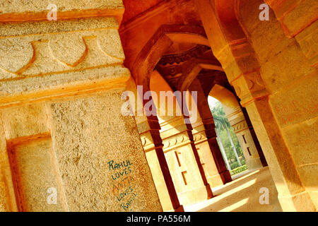 Innenansicht von Muhammad Shah Sayyid's Grab, Lodi Gardens, Neu-Delhi, Delhi, Indien Stockfoto