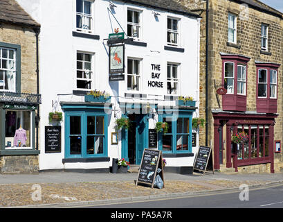 Die Bay Horse Pub, Masham, North Yorkshire, England, Großbritannien Stockfoto